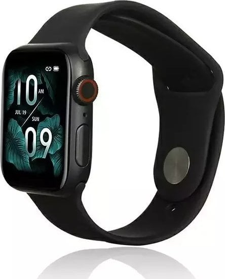 Curea Smartwatch Beline din silicon pentru Apple Watch 42/44/45/49mm negru/negru