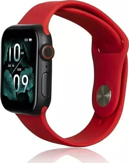 Curea Smartwatch Beline din silicon pentru Apple Watch 42/44/45/49mm Roșu/Roșu