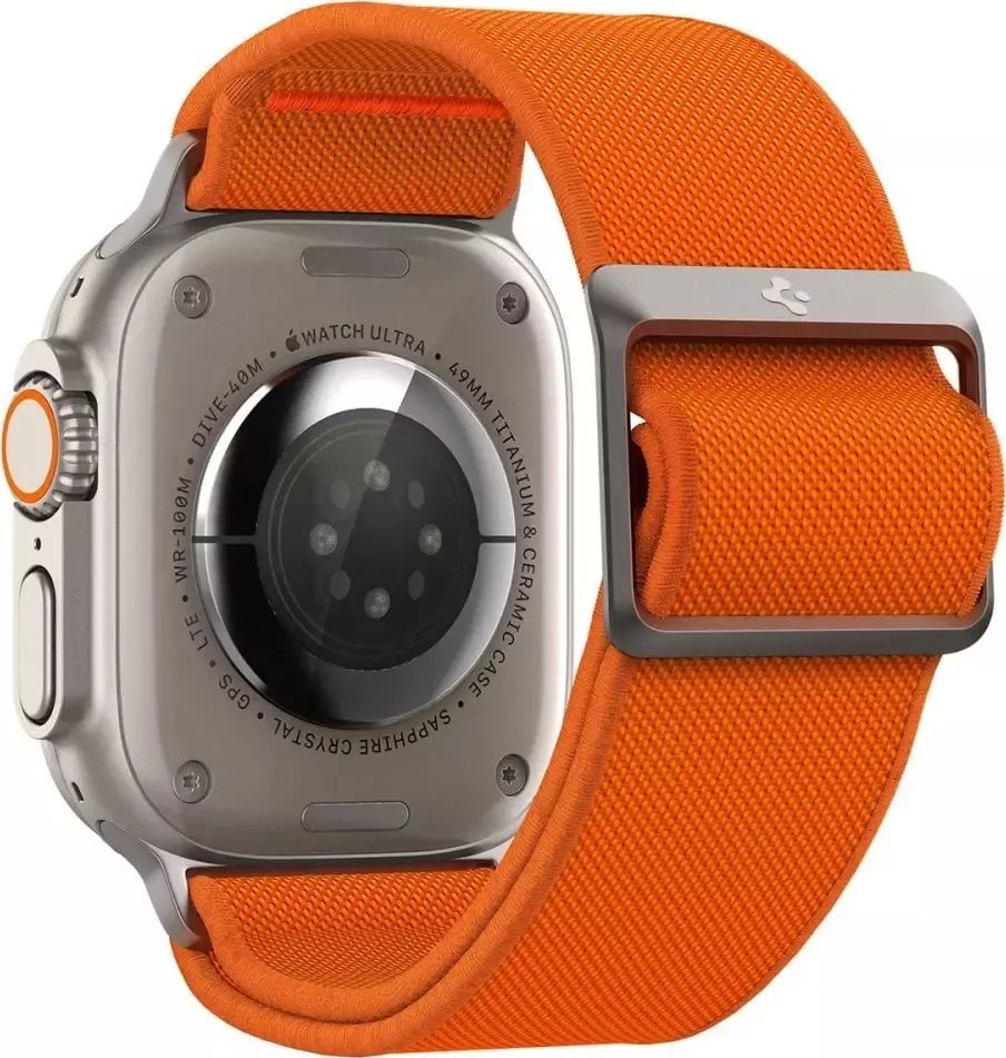 Curea Spigen Spigen Fit Lite Ultra Apple Watch 4/5/6/7/SE/8/Ultra 44/45/49mm Portocaliu