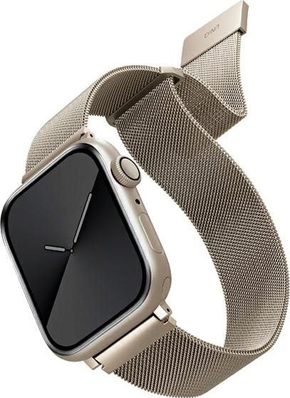 Curea Uniq UNIQ Dante Apple Watch 4/5/6/7/SE 40/41mm Oțel inoxidabil Starlight