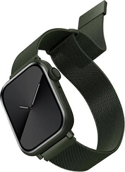 Curea Uniq UNIQ Dante Apple Watch Series 4/5/6/7/SE 38/40/41mm. Oțel inoxidabil verde/verde