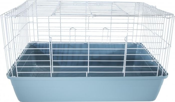 Cușcă pentru rozătoare și iepuri Panama Pet 68,8x44,3x40,3 cm alb/albastru