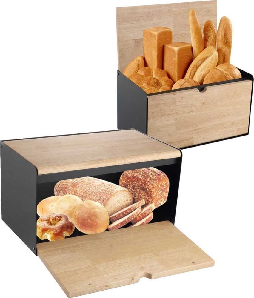 Cutie de pâine din lemn și oțel Klausberg (KB-7386)