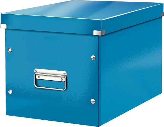 Dulapuri de arhiva - Cutie Leitz Click & Store Cub, medie, albastru