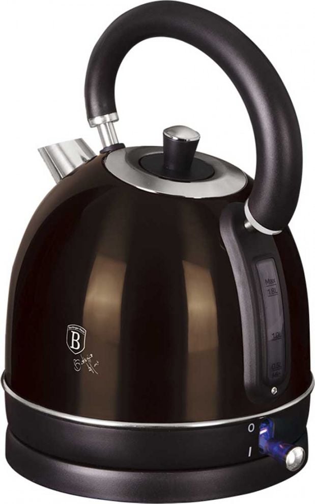 Fierbator electric 1.8 l Metallic Line Shiny Black Edition BerlingerHaus BH 9337