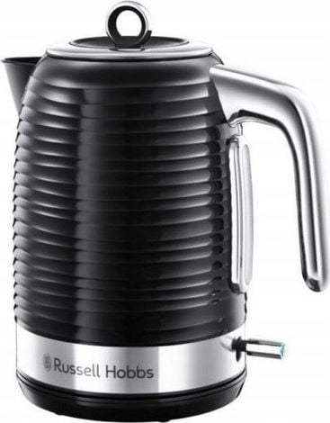 Fierbator Russell Hobbs Inspire Black 24361-70, 2400 W, 1.7 l, Fierbere rapida, Negru/Inox