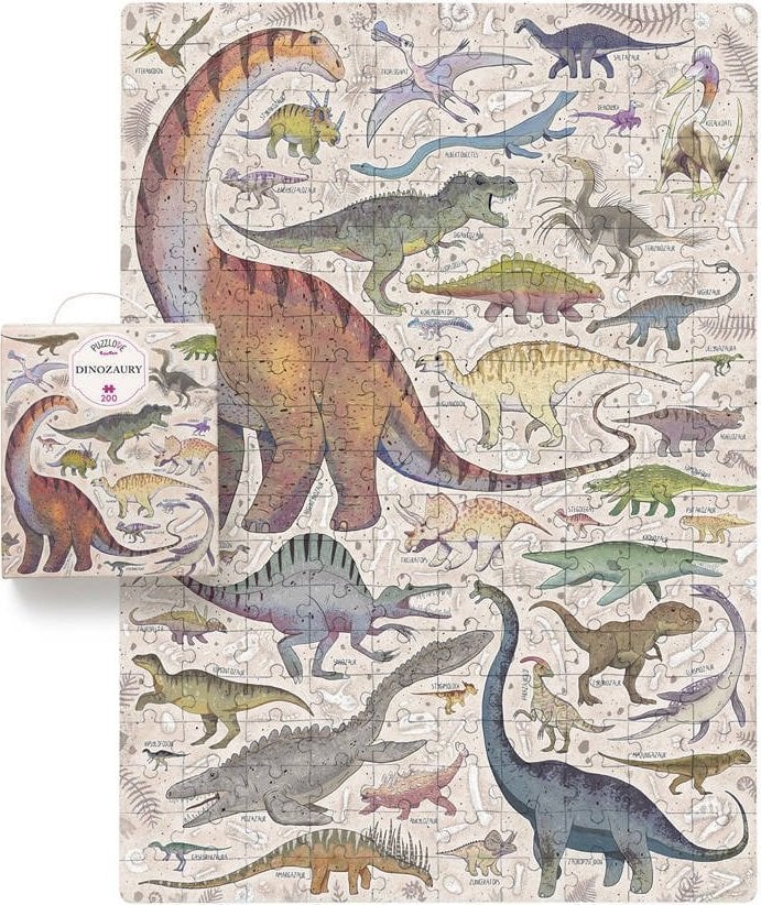 Czuczu Puzzle 200 piese Puzzlove Dinozauri