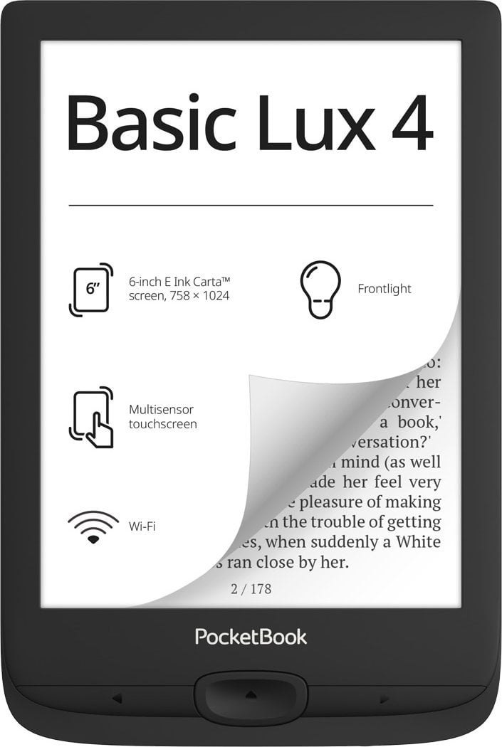 eBook Reader - Czytnik PocketBook PB 618 Basic Lux 4 black