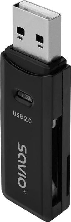 Card reader - Czytnik Savio Czytnik kart SD, USB 2.0, 480 Mbps, AK-63