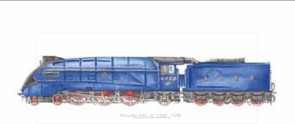 DA VINCI Pass Locomotiva albastru 12x23 cm + plic (G05 41A 029)