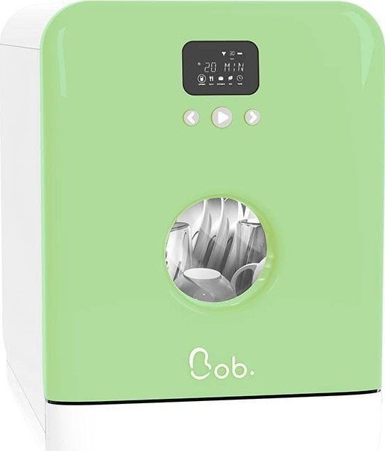 Masini de spalat vase -  Mașină de spălat vase Bob Daan Tech Compact ,Mini Masă de spălat vase (alb - verde), 43 dB,1000 W
