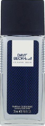 Deodorant natural spray David Beckham Classic Blue pentru barbati, 75 ml