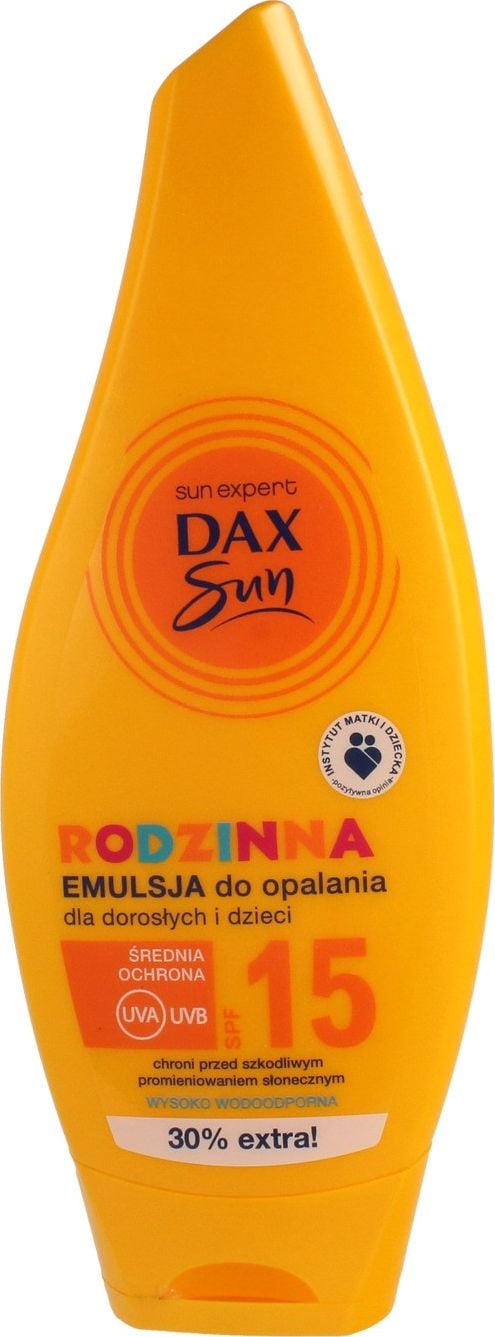 Emulsie de protecție solară pentru adulți și copii DAX,250 ml, SPF 15,Pentru fata