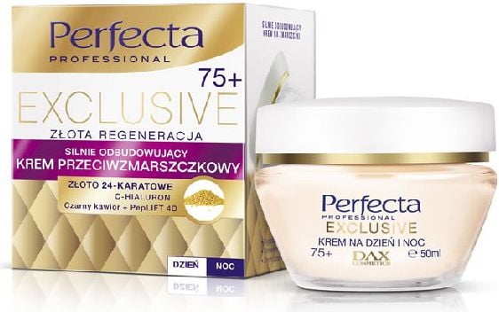 Dax Perfecta Exclusive 75+ Krem przeciwzmarszczkowy silnie odbudowujÄ…cy na dzieÅ„ i noc 50ml