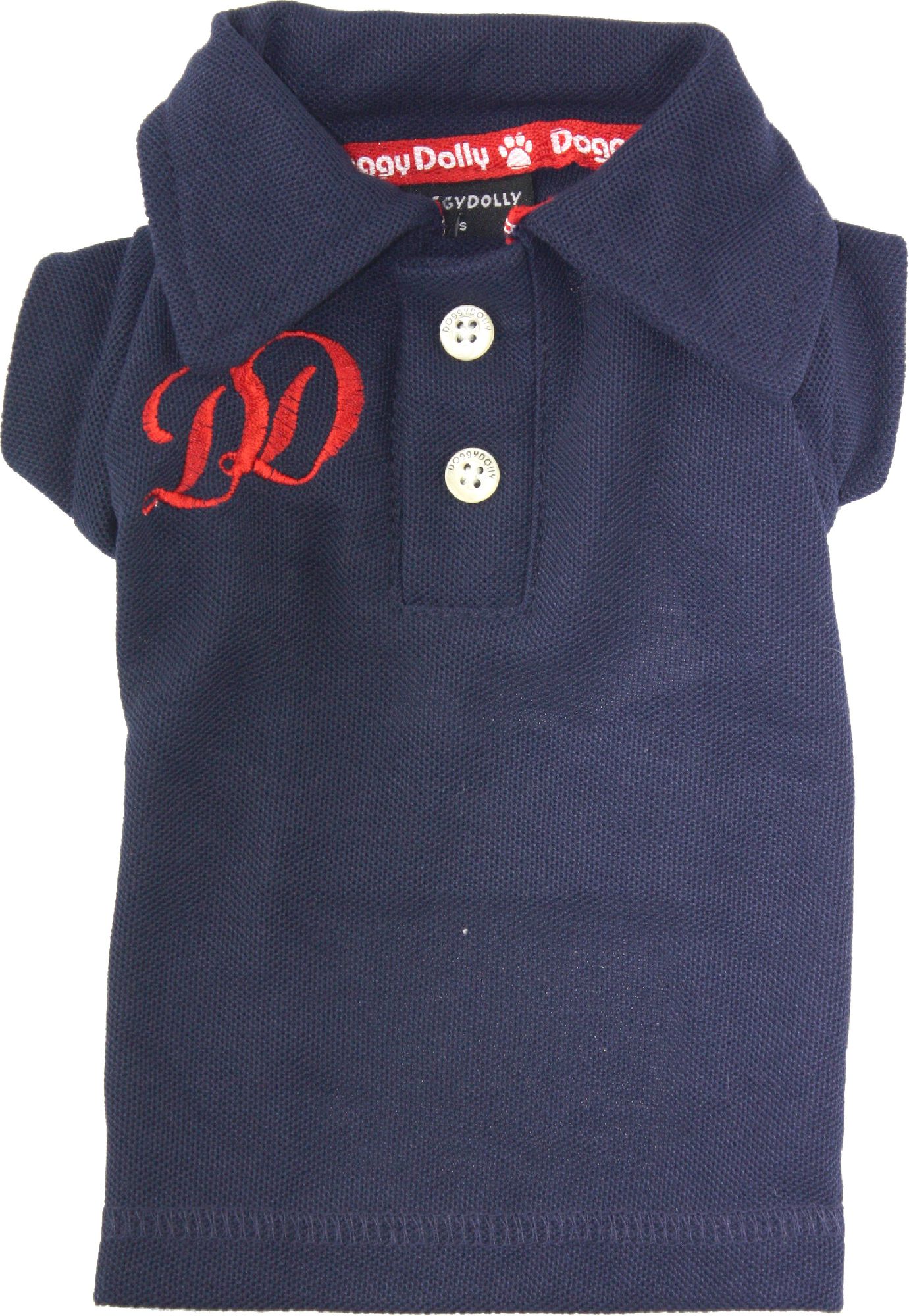 DD tricou polo, albastru inchis, XS 18-20cm / 31-33cm