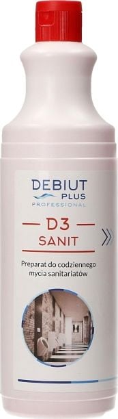 Debiut Plus Professional Debiut Plus Professional D3 Sanit - Preparat pentru curățarea zilnică a instalațiilor sanitare - 1 l