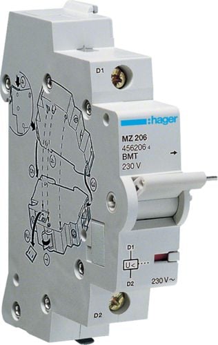 Declanșatorul de tensiune minimă 230V AC (MZ206)