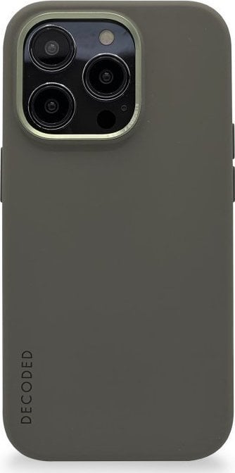 Copertă spate din silicon decodat decodat olive - iPhone 14 Pro Max