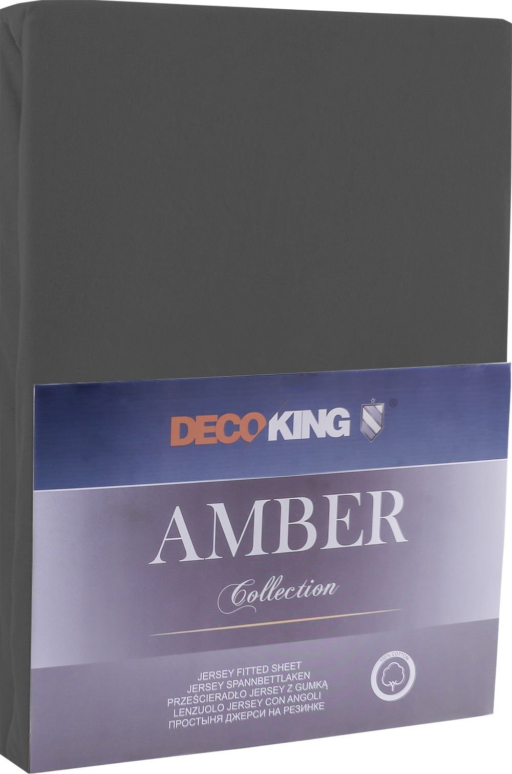 Cearceaf decoking Amber Dimgray 90x200 cm