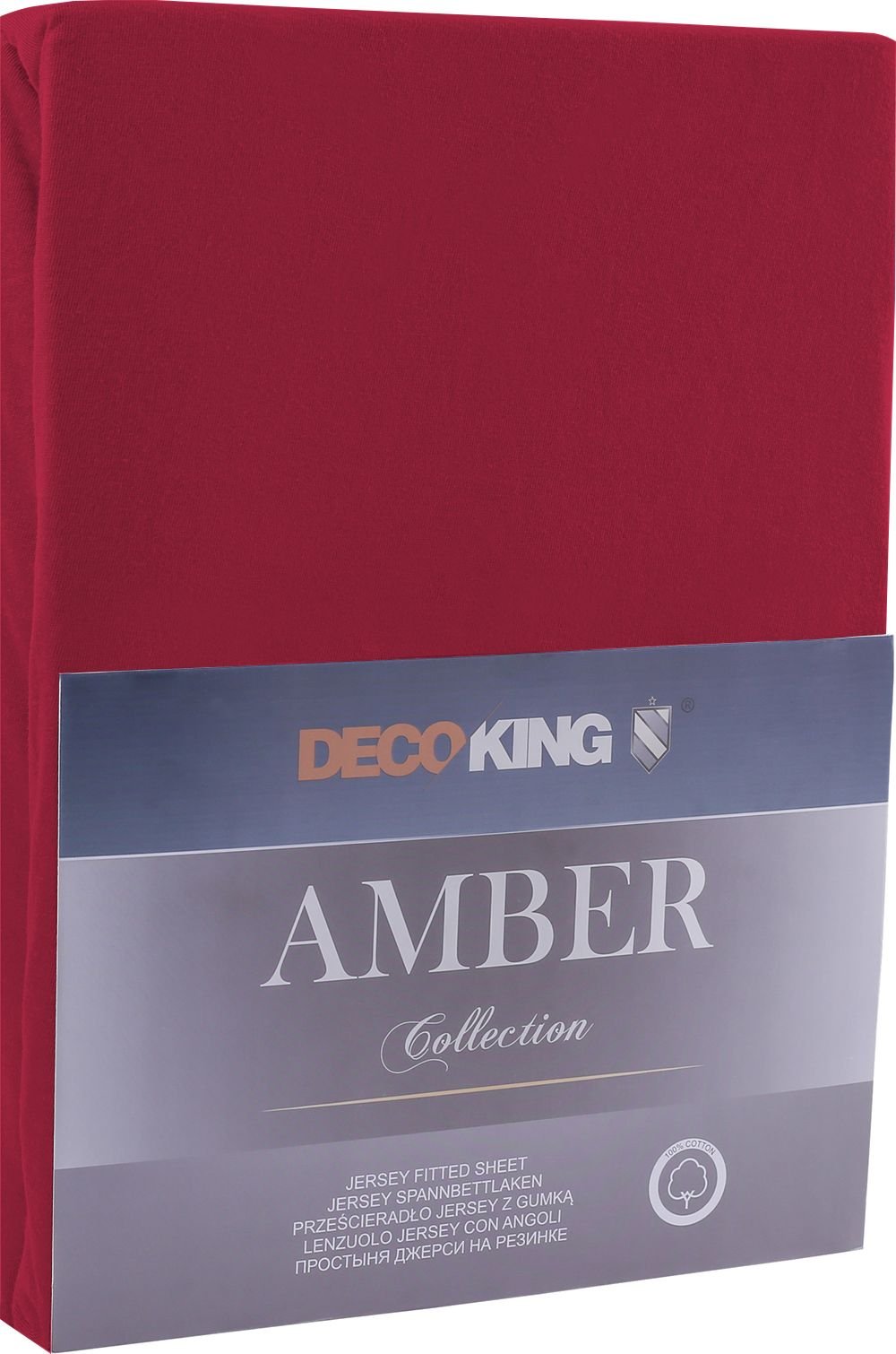 Cearceaf decoking Amber Maroon 160x200cm