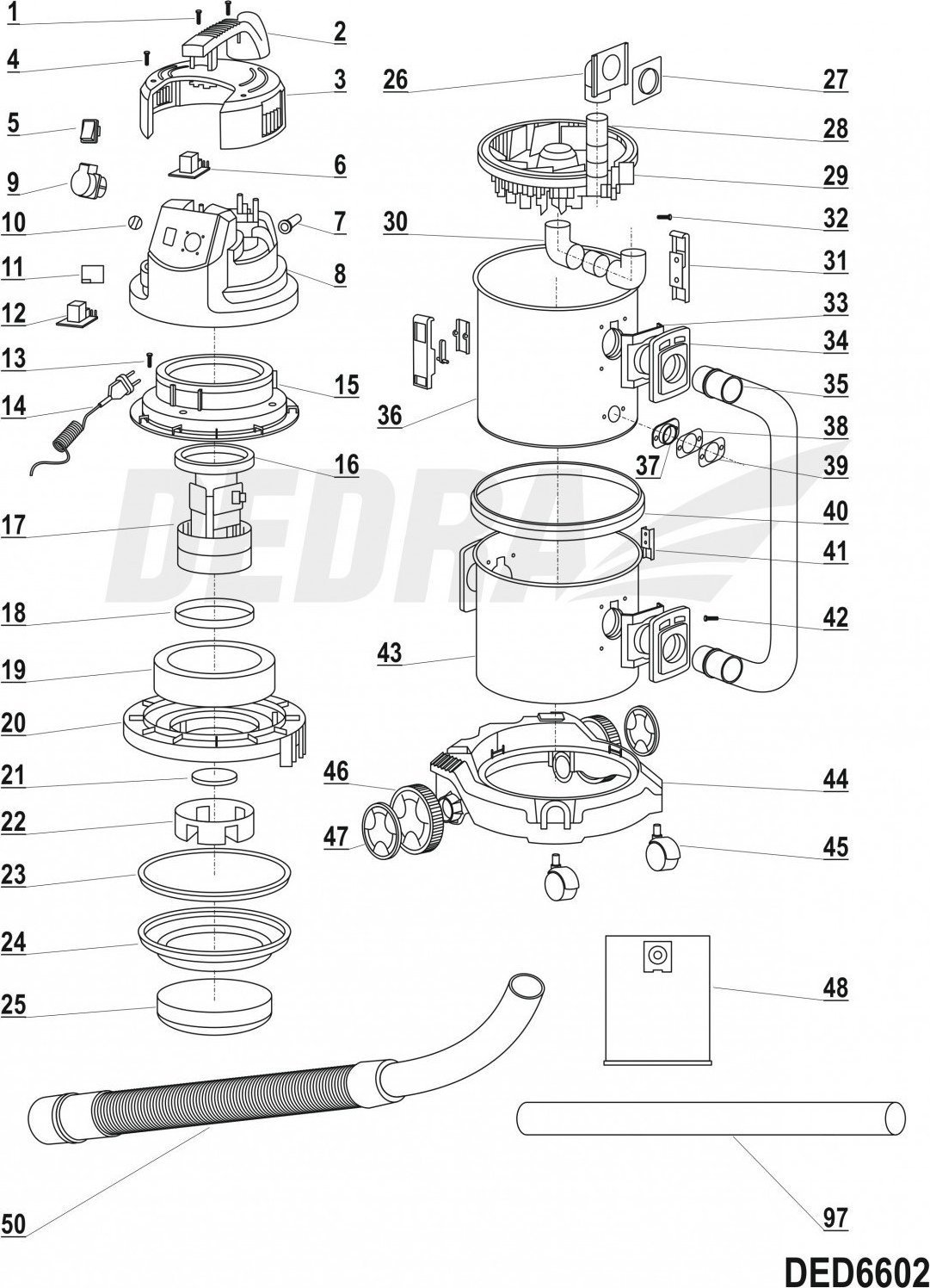 Filtru de aer Dedra Sponge