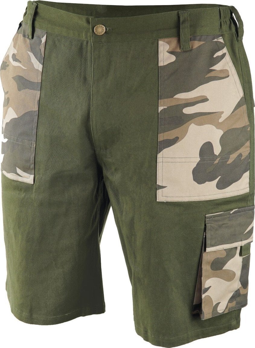 Pantaloni scurți Dedra camo mărimea L, bumbac+elastan, 240g/m2