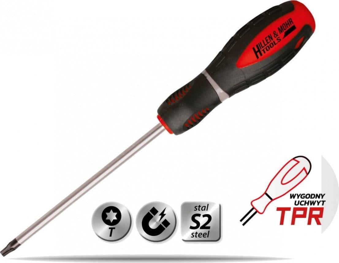 Șurubelniță Dedra Torx T20x100mm, oțel S2, mâner din 3 materiale