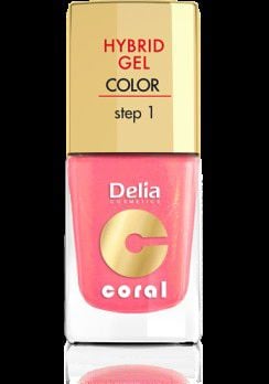 Coral Cosmetics Hybrid Gel Nail Enamel No. 16 11ml mediu cald roz