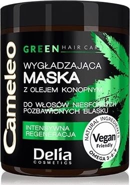 Delia Delia Cosmetics Cameleo Green Mască de păr netezitoare cu ulei de cânepă 250ml