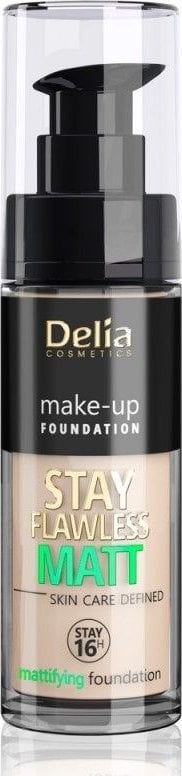 Delia Delia Cosmetics Stay Flawless Matt 16H Fond de ten matifiant Nr. 402 Bej deschis 30ml