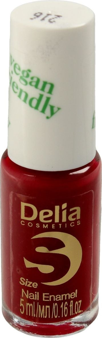 Delia Delia Cosmetics Vegan Friendly Smalț pentru unghii Mărimea S Nr. 216 Cherry Bomb 5ml