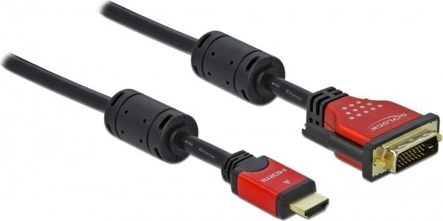 Delock cablu HDMI - DVI-D 3m roșu (84343)