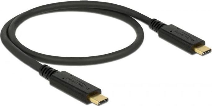 Delock Cablu USB USB-C - USB-C 0,5 m negru (83042)