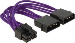 Cabluri - Delock Molex x2 - ATX/EPS 8 pini 0,15 m violet (83703)