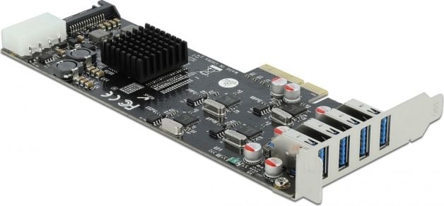 Delock PCIe 2.0 x4 - 4x USB 3.2 Gen 1 Controller (89008)