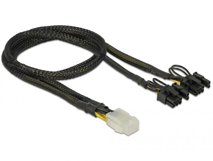 Cablu alimentare PCI Express 6 pin mama la 2 x 8 pin tata 30 cm - 85455