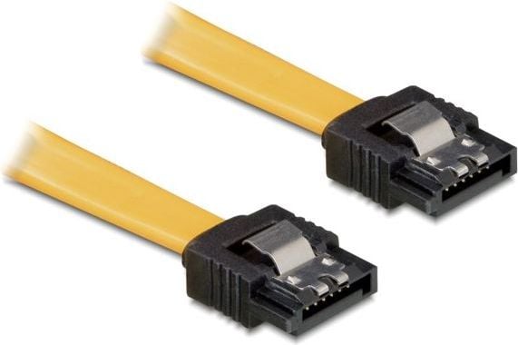 Cablu SATA II 3 Gb/s drept cu fixare, 30 cm, Delock 82473