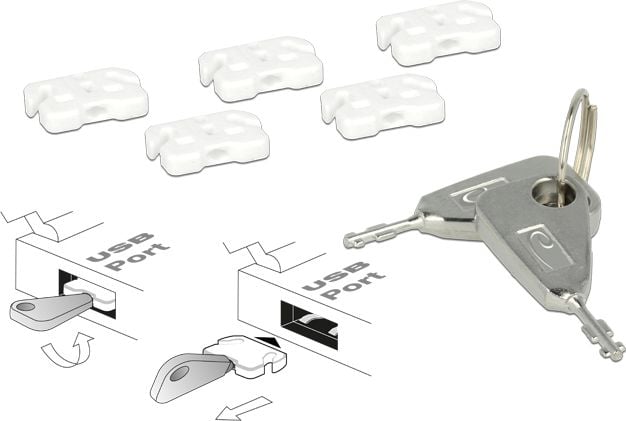 Set de blocare USB Delock (20648)