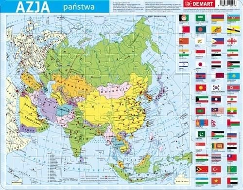 Puzzle Cadru Demart - Asia Politică