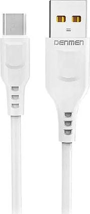 Denmen USB-A - cablu microUSB 1 m alb (29345)