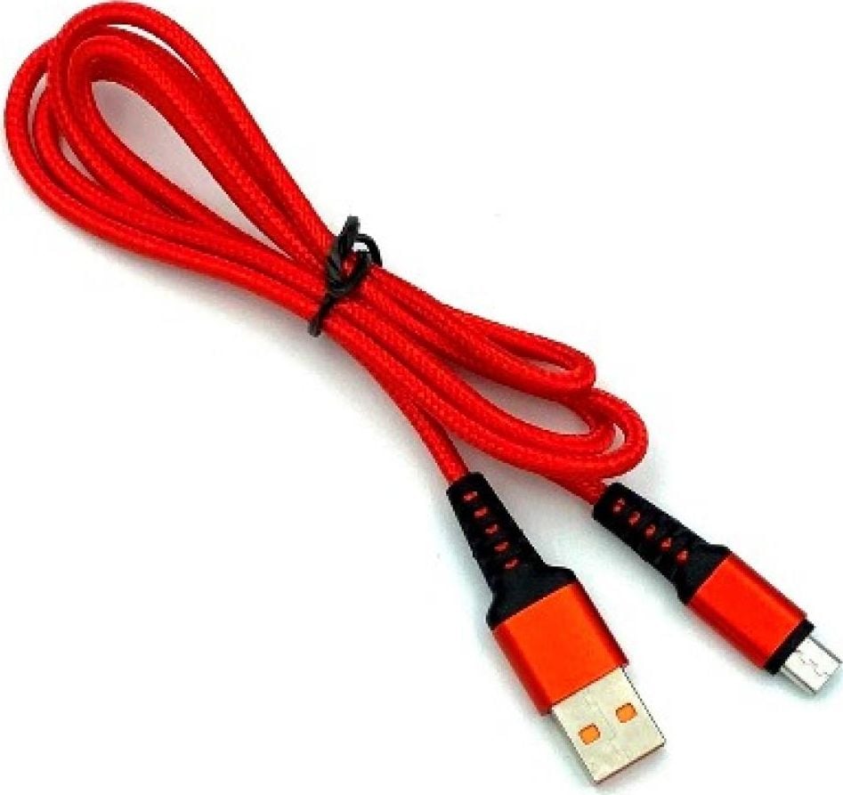 Denmen USB-A - cablu microUSB 1 m roșu (29353)