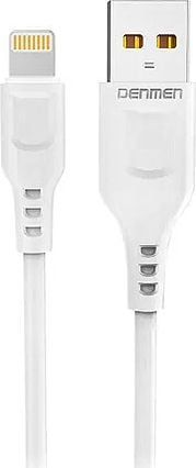 Denmen USB-A - Cablu USB Lightning 1 m alb (29347)