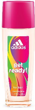 Deodorant Natural Spray adidas Get Ready!, Femei, 75 ml