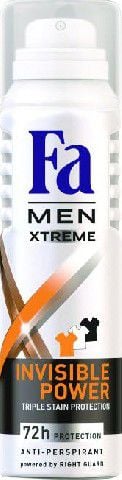 Deodorant spray Anti-perspirant Fa Men Xtreme Invisible Power, 150 ml