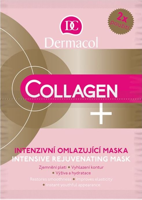 Dermacol Maseczka do twarzy Collagen Plus Intensive Rejuvenating Mask 2x8g