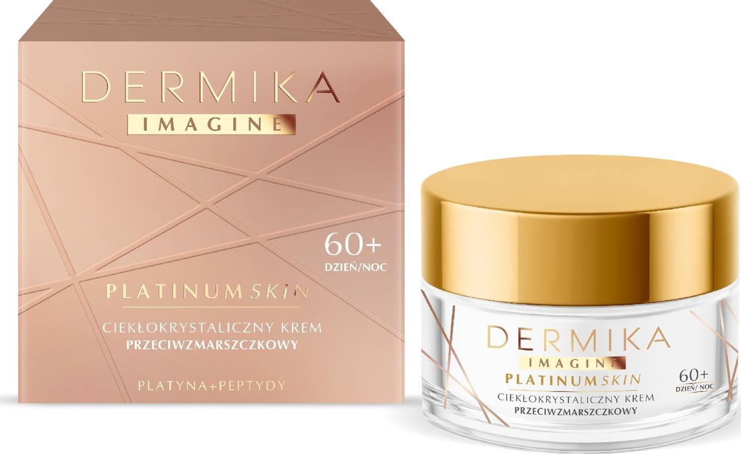 Dermika Dermika Imagine Platinum Skin 60+ Cremă antirid de zi și de noapte cu cristale lichide 50 ml