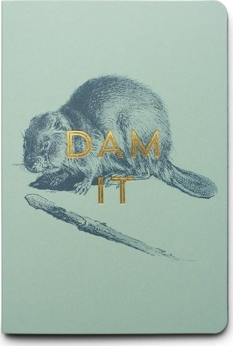 Set de note lipicioase Designworks cu cerneală - Dam It Beaver