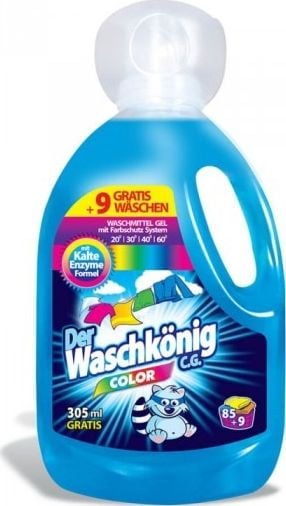 Detergent lichid Der Waschkönig C.G. Color, 3305 ml, 94 spalari