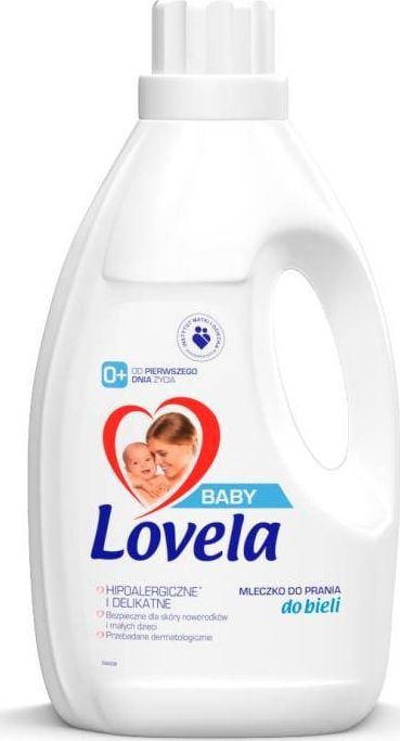 Detergent lichid Lovela Baby, pentru rufe albe, 16 spalari, 1.45L