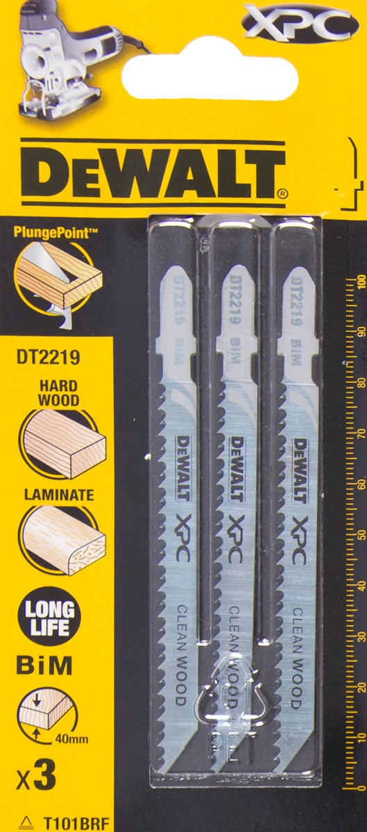 Set 3 bucati panza de taiat lemn pentru fierastrau vertical Dewalt XPC DT2219-QZ